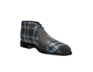 Edgewater Classic Chukka Boots - BlueGray Plaid