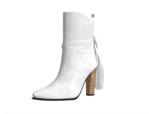 MzLady Sparkle Silver PointyToe Boots (Stiletto or Block Heel)