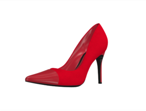 Boss Lady Leather Suede CapToe Pump – Red