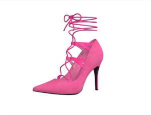 Ava Suede and Leather Strappy Heels – Fuchsia